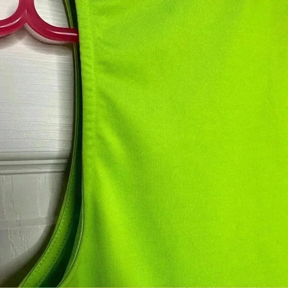 Ardene Mock Neck Tank Top Sleeveless Neon Green Size Medium - Picture 15 of 16